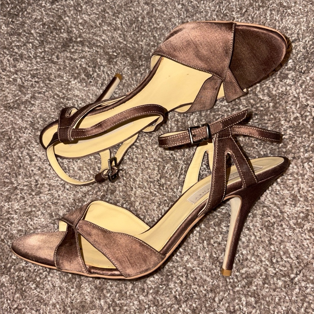 Elegant Brown Strappy Heels